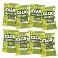 Clix Caramelos - Caramelos Sin Azúcar - Pack 8 Bolsas de 10 Caramelos - Sin Gluten, sin azúcar, sin lactosa - sabor lima- limón - Caramelo con vitamina C - details 0