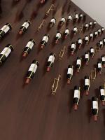 Estante De Vino Europeo Montado En La Pared 1Pc Barra Cerveza Champán Y Vino Rojo Almacenamiento Soporte De Hierro Metal Decoración De Bodega De Vinos - details 4