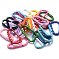 iYOE 5pcs/Lot Carabiner Hook 45x24mm Mix D Colorido Aleación De Metal Clip Para Hacer Joyería Llavero Conector DIY Encuentros - details 0