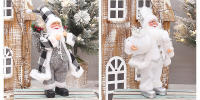 Decoración De Navidad Muñeco De Santa Claus De 30 Cm Para El Hogar Material Plástico Figura De Miniaturas Sin Personalizar - details 6