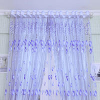 Cortinas De Tulle Modernas Y Sencillas Para Sala De Estar Dormitorio Infantil Y Cocina En Poliéster Suave Y Cómoda Transmisoras De Ventana - details 43