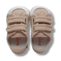 Blanditos by Crio's Zapatilla Lona Sneakers Niño COCO BEIG25V BEIGE Respetuoso calzado niños Summer ROYALE CORDONETS - details 4