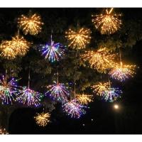 LILI HOME Luz Chispa Bengala Ø60cm - 96 LEDs, Interior/Exterior distribuidos en 24 palos ofrecen un espectáculo deslumbrante en tonos cálidos y blancos. Perfecta para decorar interiores y exteriores, su diseño multifunción con efectos intermitentes es ide - details 1