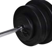 vidaXL Banco Soporte Barras Mancuernas 60,5 kg Musculación Pesas Entrenamiento - details 6
