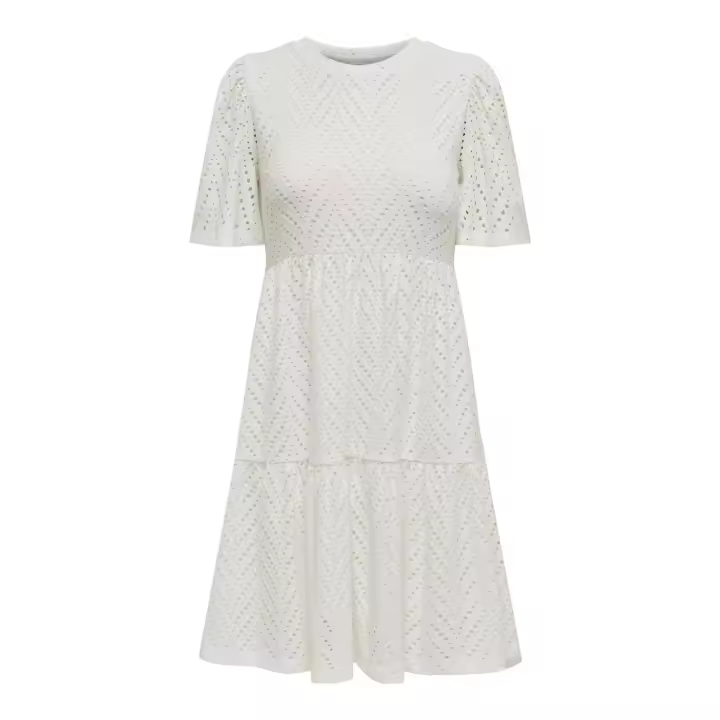 Jdycarla Cathinka S/S Dress Jrs Noos Cloud Dancer - 1
