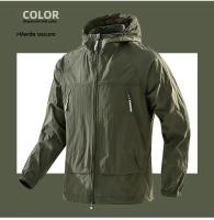 Chaqueta De Running Y Senderismo Para Hombres Con Capucha Y Protección UV50 Zipper Bolsillo Cintura Elástica Ultra Ligera Para Verano - details 14