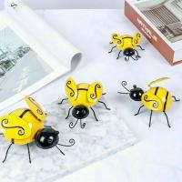 4PCS Adornos De Jardín Con Abeja De Metal Decoración Para Patio Y Exterior Estilo Artístico Accesorios Para Pared 2023 - details 3