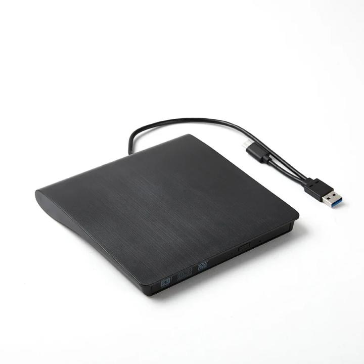 2-en-1 DVD Grabador Externo Portátil USB 3.0 Tipo-C Lector De CD-RW DVD-ROM Gravador Óptico Para PC Y Laptop