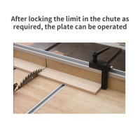 Bloque De Límite De Corte Para Mesa De Router De Carpintería Aluminio T-Track Stopper De Herramienta De Carpintería DIY - details 5