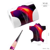100pcs Formas De Uñas Artísticas Para Gel UV Extensión De Acrílico Estampado Francés Herramienta De Manicura Stencil Adhesivo Creativo Y Conveniente Para Uso Profesional O Doméstico - details 25