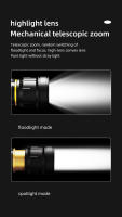 Linterna Frontal LED Potente Con Sensor Y Telescópica 36-cores Para Pesca Y Camping Luz Fuerte Con Zoom Para Exteriores Y Deportes - details 11