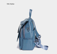 Mochila Pequeña De Cuero Zency Para Mujer Con Muchos Bolsillos Y Cubierta De Flap Antirrobo Bolso De Hombro De Moda - details 12