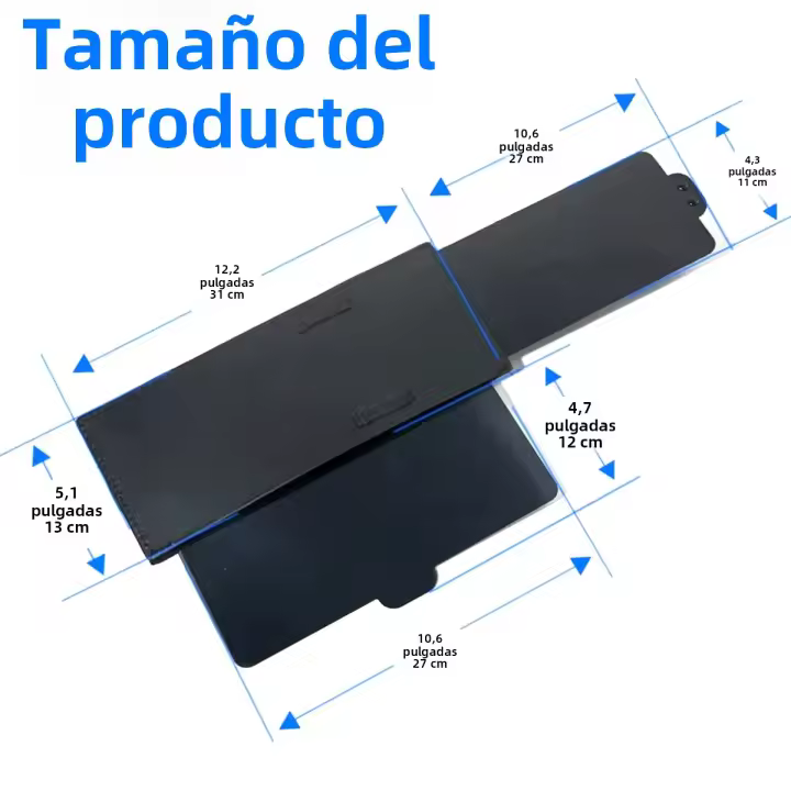 Extensor De Visera De Coche Antiglareante Ajustable Sombrilla Solar Universal Accesorio Interior Para Coche Resistente Al Impacto - 1