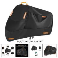 Cubierta De Motocicleta 210D Impermeable Y Antipolvo Para Todas Las Estaciones Cubierta De Lluvia Motocross Universal Con 4 Bandas Reflectoras Protección Exterior Para Scooter Y Bicicletas - details 1