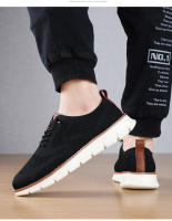 Zapatos Casuales Para Hombre Ligeros Y Transpirables Malla Respirable Comodidad Para Conducir Zapatos De Moda Slip-On Al Aire Libre Talla Verdadera Relleno De Algodón Suela De Goma - details 10