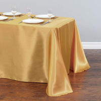 Mantel De Satén Para Fiestas Cumpleaños Bodas Eventos Al Aire Libre Hotel Banquete Comidas Hogar Decoración Tamaño Grande Poliéster 100% - details 4