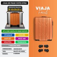 EASYTOUR  Maleta de Cabina ABS 40x30x20(24L)|Capacidad Maxima| Equipaje de Mano con Ruedas Desmontables para Ryanair | Vueling | EasyJet.Maleta rigida permitida gratis low cost - details 7