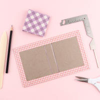 Herramienta De Cubierta De Libro 5-en-1 En Acero Inoxidable Para Marcado De Libros De Scrapbooking Regla Y Guía De Talla Para Cuaderno Y Álbum - details 6