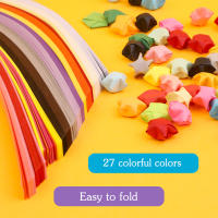 Papel De Origami Estelar Multicolor Y De Gradiente Para Manualidades DIY Decoración De Papel En Bandas De Color Sólido - details 6