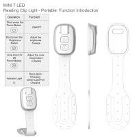 Nueva lámpara de lectura con clip para libro, luz de noche, lámpara de mesa con clip portátil, protección para los ojos, mini luz LED con forma de tarjeta, regalo creativo - details 2