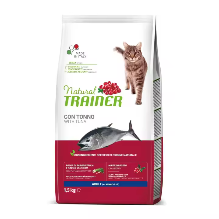 Natural Trainer Adult Atún - Alimento Seco de Atún para Gatos - 1