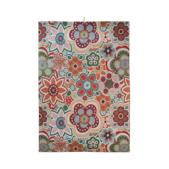 Lafábricadelastelas- Gobelino Jacquard por metros Flores tapicería, resistente, de calidad, cortinas, cojines, colchas,bolsos, tejido para moda. - 1