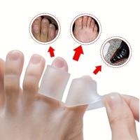 Protector De Dedos De Silicona Anti-Abrazeo Y Anti-Dolor Separador De Dedos Pálido Para Uso Diario Un Paquete Por Pie - details 0