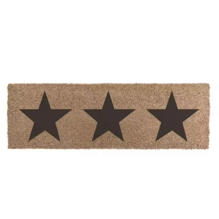 UNIMASA Felpudo de Fibra de Coco 75x25cm Antideslizantes - Alfombras Originales para la Entrada a Casa, Pasillos, Puertas de Exterior - 1