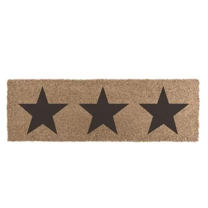UNIMASA Felpudo de Fibra de Coco 75x25cm Antideslizantes - Alfombras Originales para la Entrada a Casa, Pasillos, Puertas de Exterior - 1