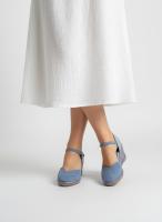 Calzados soraia, Alpargatas de Cuña con Plataforma para Mujer - Sandalias de Esparto con Tira al Tobillo, Punta Cerrada y Acabado en Gamuza Sintética - Calzado Cómodo de Verano Estilo Boho Chic - details 3
