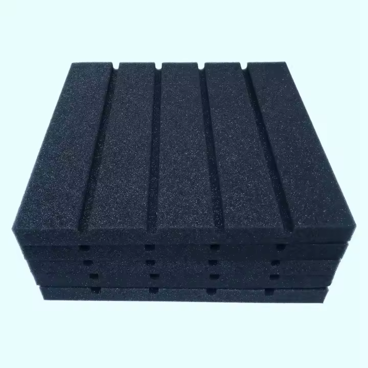 Paneles acústicos de insonorización para estudio de grabación, esponja gruesa de espuma, absorción de peso ligero, 6 piezas - 1