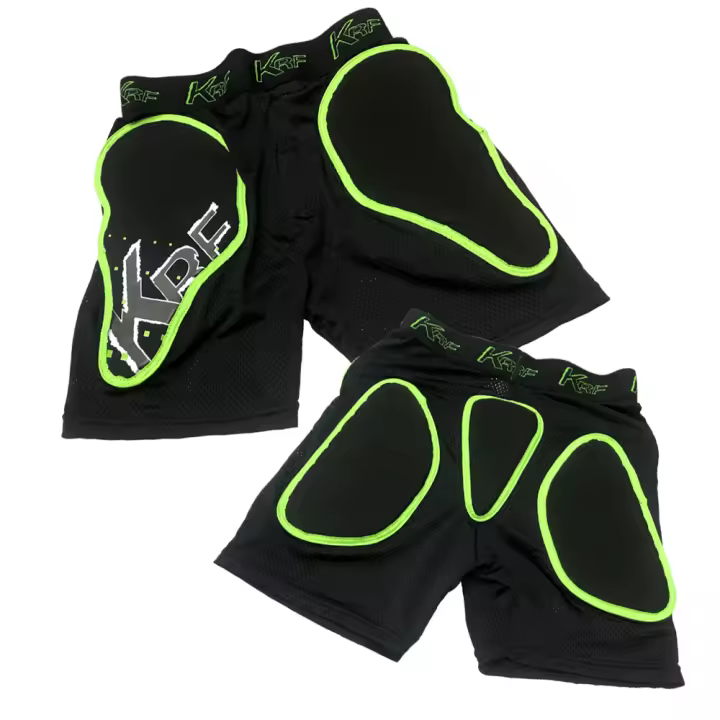Pantalon Corto Protector Senior Negro Verde Krf - 1