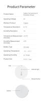 Sensor De Temperatura Y Humedad Inteligente Tuya Zigbee Para El Hogar Compatible Con Alexa Y Google Home Monitor Interior - details 6