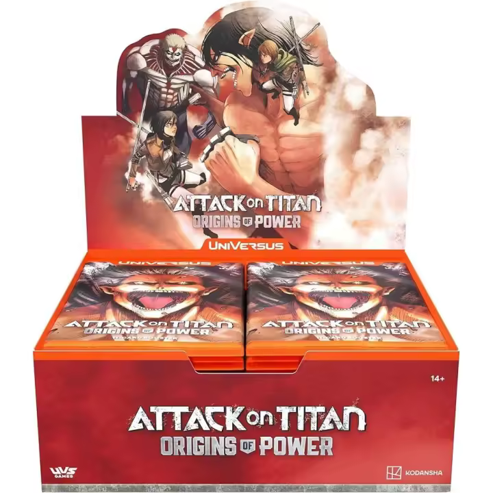 1 Caja sellada - Attack on Titan: Origins of Power - UniVersus -  Inglés - 1