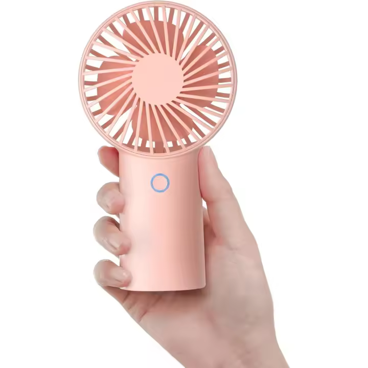 Ventilador de mano, 4000 mAh ventilador portátil, Mini ventilador recargable USB [5-20 horas de Tiempo de trabajo] Ventilador personal a agua con 3 velocidades para exterior/Oficina - 1