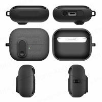 Funda Gruesa Gris Peluche Para Galaxy Buds 3 / Buds3 pro Con Llavero Antipérdida Y Anti Caída Material De Plástico Nueva 2024 - details 6