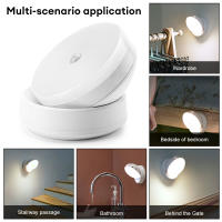 Lámpara De Noche LED Con Sensor De Movimiento 360° Recargable Por USB Luz De Armario Sin Cable Para Gabinete Moderna Instalación En Pared - details 12