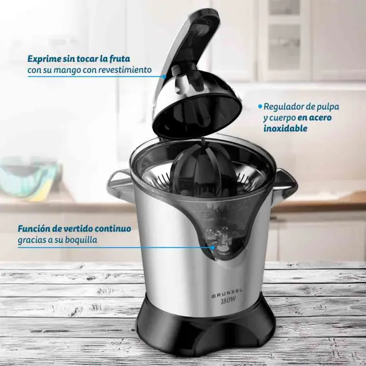 Exprimidor de cítricos XP-200PAD 180W y  en acero inoxidable - 1