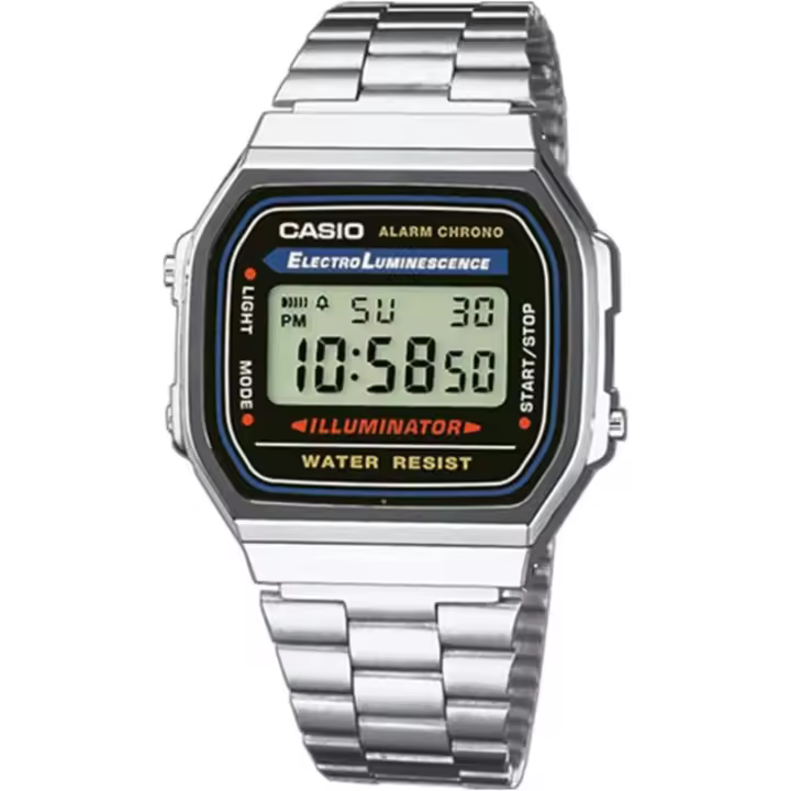 Reloj Casio Digital Retro Vintage Unisex A168wa-1yes - 1