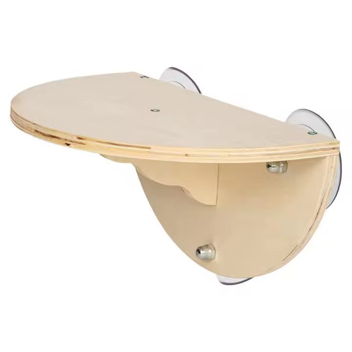 Asiento Para Gato En Ventana Espacioso Con 3 Ventosas Sillita De Madera Para Gatos Jóvenes Y Adultos Tamaño 29.5/19/14.5cm - 1