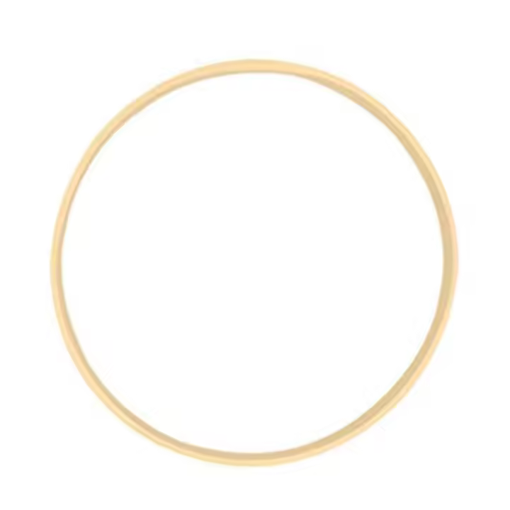 Anillos de bambú de ensueño, Círculo de madera redondo atrapasueños, aro DIY para corona de flores, decoración de plantas de jardín de casa, cesta colgante, 15Cm - 1
