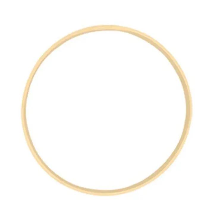 Anillos de bambú de ensueño, Círculo de madera redondo atrapasueños, aro DIY para corona de flores, decoración de plantas de jardín de casa, cesta colgante, 15Cm - 1