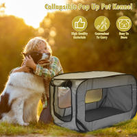Casa Portátil Para Perros Plegable Pop up Crating De Viaje Para Pequeños Perros Canopy De Acampar Cages Para Mascotas Interiores Y Exteriores - details 0