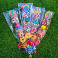 Bolsas De Tratamiento De Celuloza 50/100Pcs 8x28cm Transparentes Con Cordones Para Empaquetar Dulces Galletas Favors De Fiesta - details 2