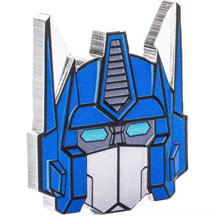 OPTIMUS PRIME Transformers Heads 1 Oz Moneda Plata 2 $ Niue 2024 - 1