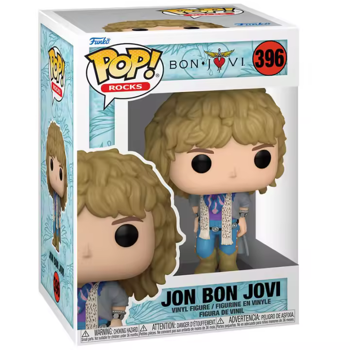 Figura Pop Jon Bon Jovi 1980-Figura de Vinilo Coleccionable - Idea de Regalo- Mercancia Oficial - Juguetes para Niños y Adultos - Movies Fans - Muñeco para Coleccionistas y Exposición - 1