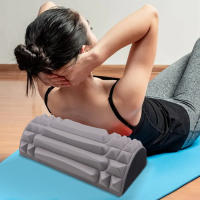 Rodillo De Yoga EVA Espuma Medio Redondo Para Ejercicios De Pilates Masajeador De Cilindro Para Entrenamientos En Casa Diámetro 5.5cm Longitud 24cm - details 2