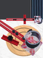 Juego De Corte Circular Para Router 4 En 1 Marca JIGHOLE Sin Certificación Origen China Mecanismo De Millado Y Groove - details 0