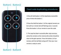 Control Remoto Electrónico De Puerta 280-868mhz 4 EN 1 Duplicador De Códigos Rolling Code Para Abrepuertas Transmisor Multifrecuencia - details 2