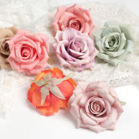 5/10Pcs Rosas Artificiales 8CM Cabezas De Flor Falsas Para Decoración De Hogar Boda Jardín DIY Guirnalda Regalo Accesorios - details 2